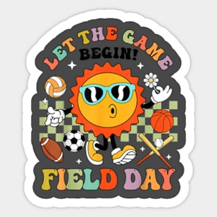 Field Day Let The Games Begin Teachers Kids Field Day 2024 T-Shirt Sticker
